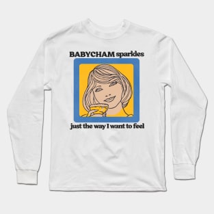 Retro Defunct Babycham Sparkles Perry Long Sleeve T-Shirt